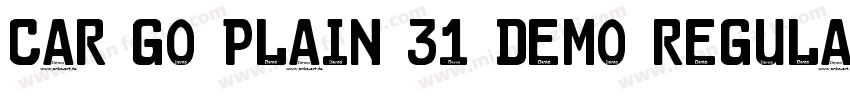 Car Go Plain 31 Demo Regular字体转换
